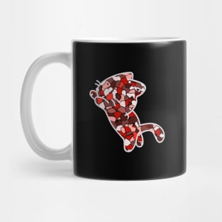 Crystal Cat (ruby red) Mug